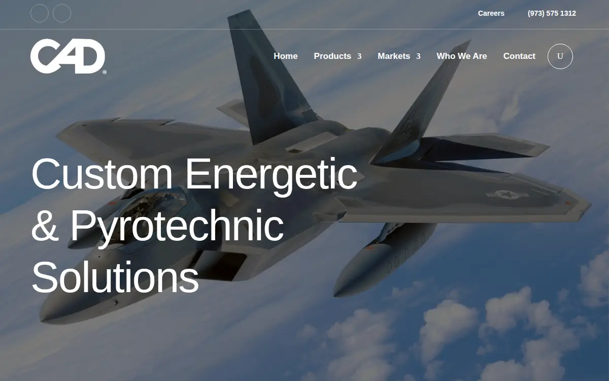 Homepage of Cartridge Actuated Devices, INC