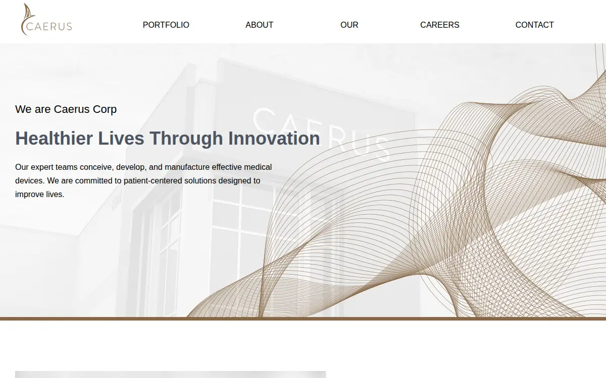 Homepage of Caerus CORP
