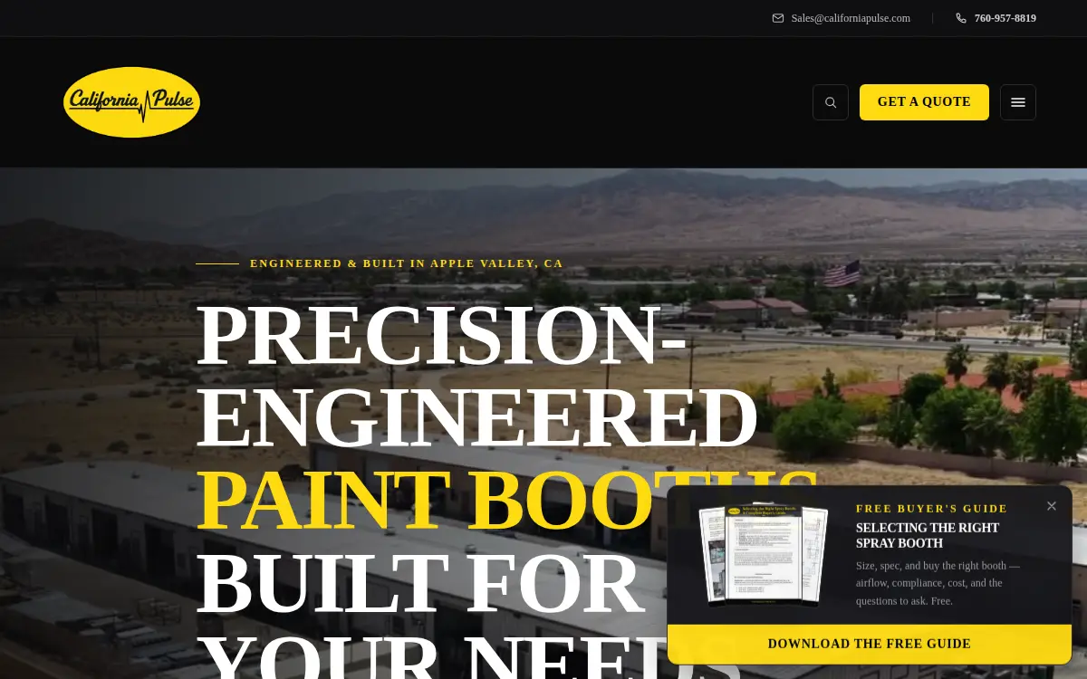 Homepage of California Pulse Industrial LLC
