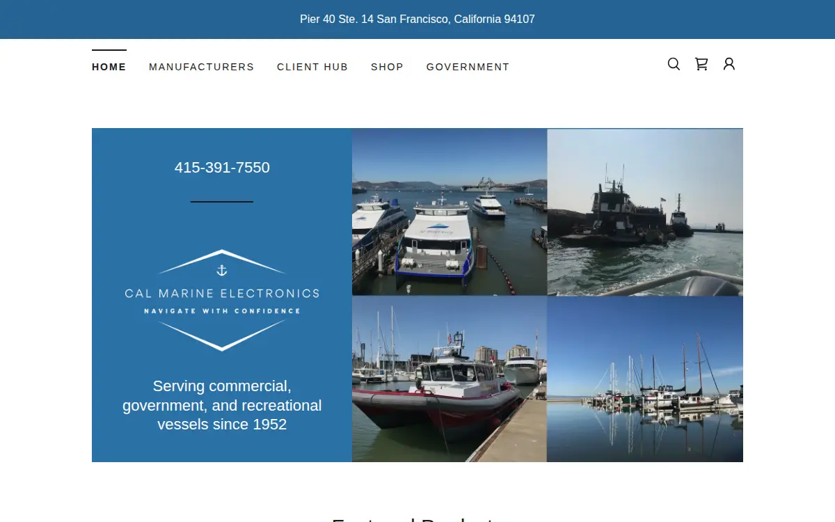 Homepage of Cal Marine Electronics, INC.