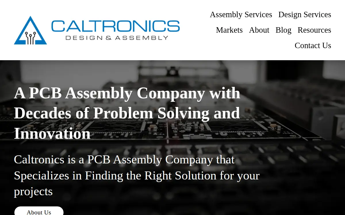 Homepage of Caltronics Design & Assembly, INC.