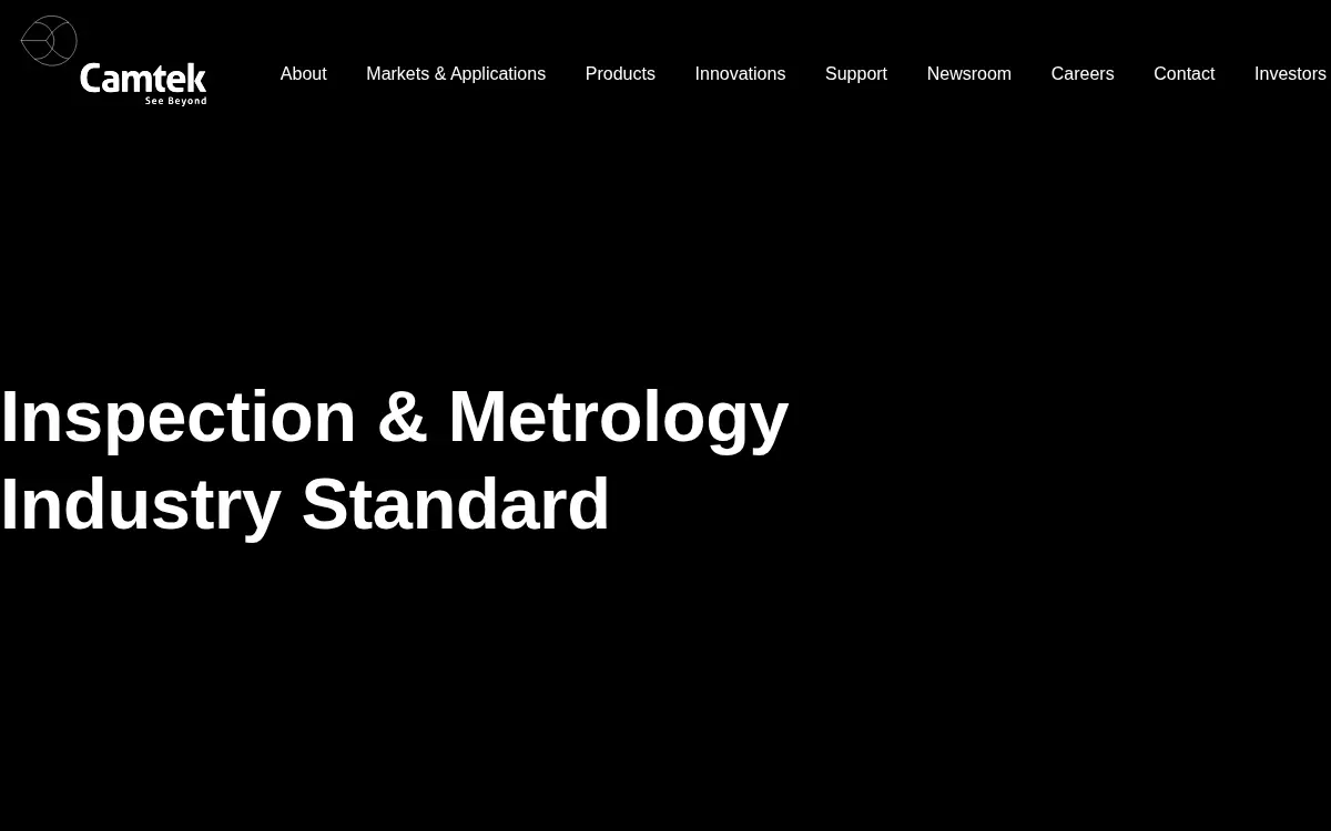 Homepage of Camtek Usa, INC.