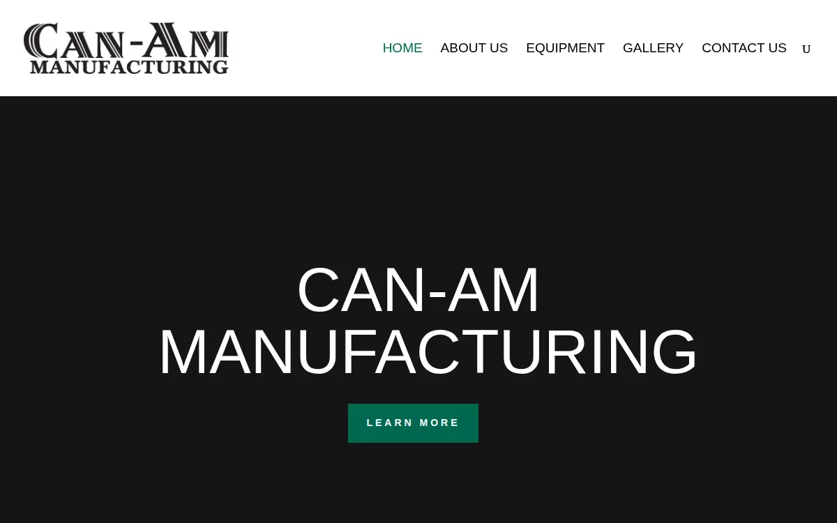 Homepage of Can-am Manufacturing INC
