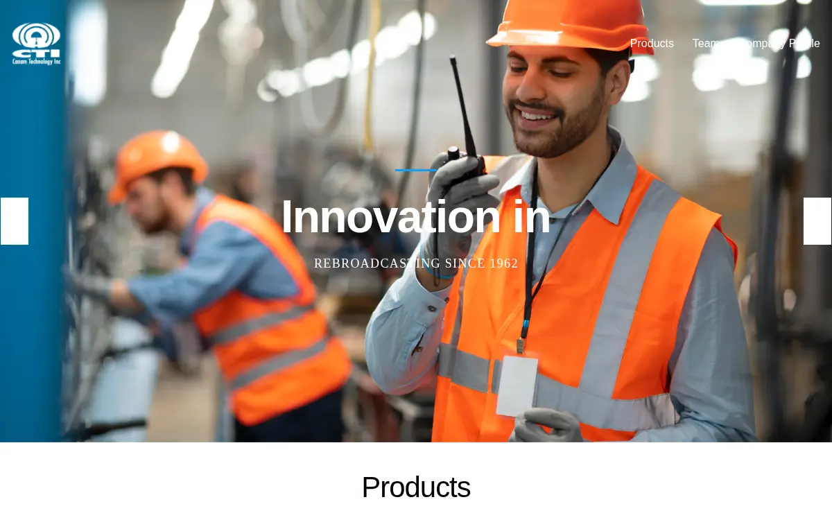 Homepage of Canam Technology INC