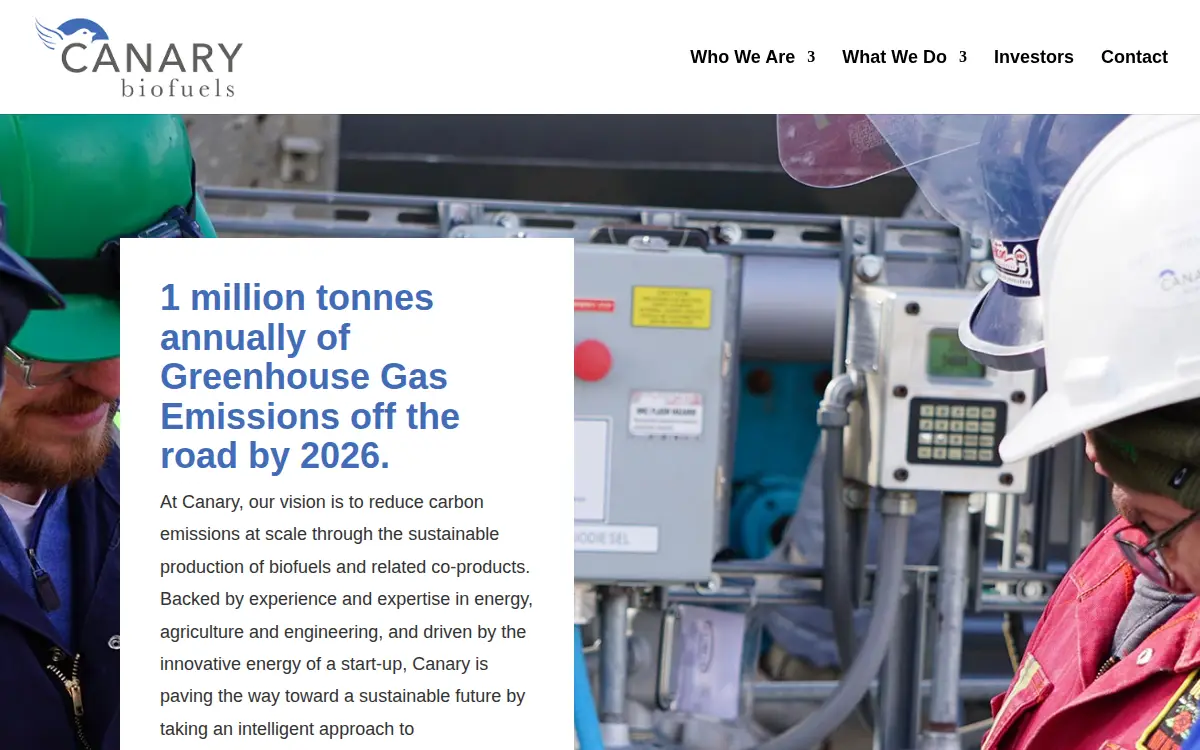 Homepage of Canary Renewables CORP.