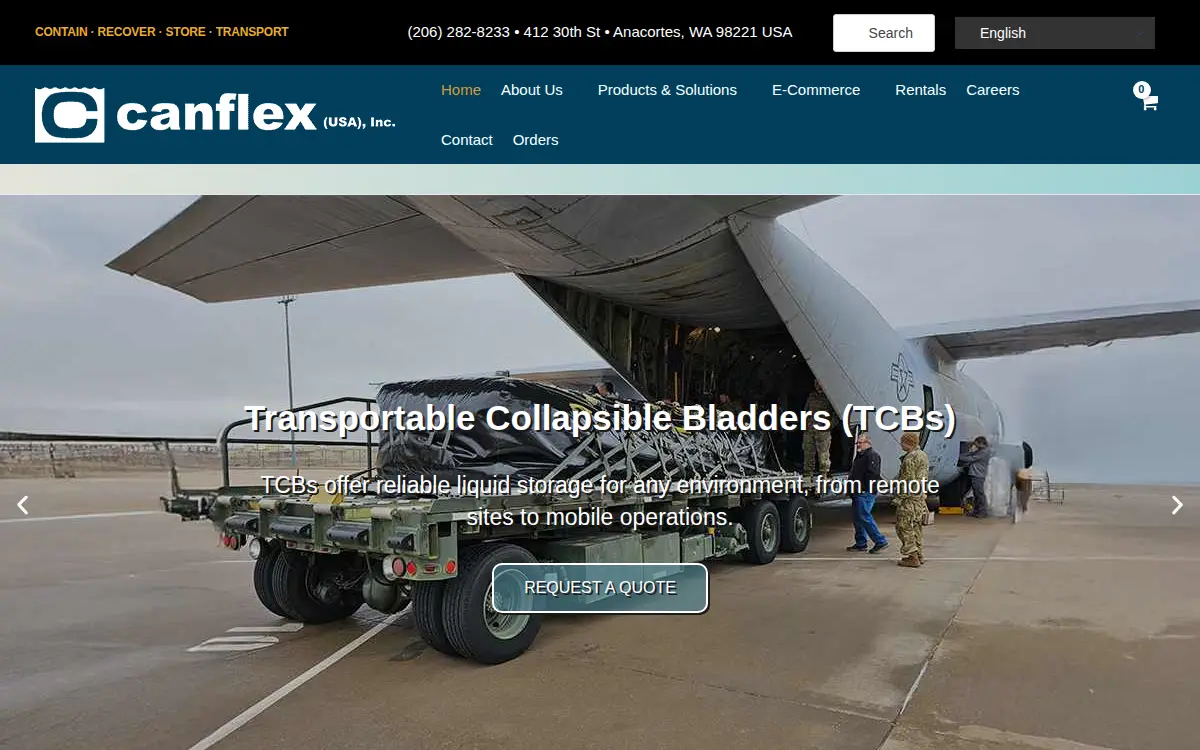 Homepage of Canflex USA INC