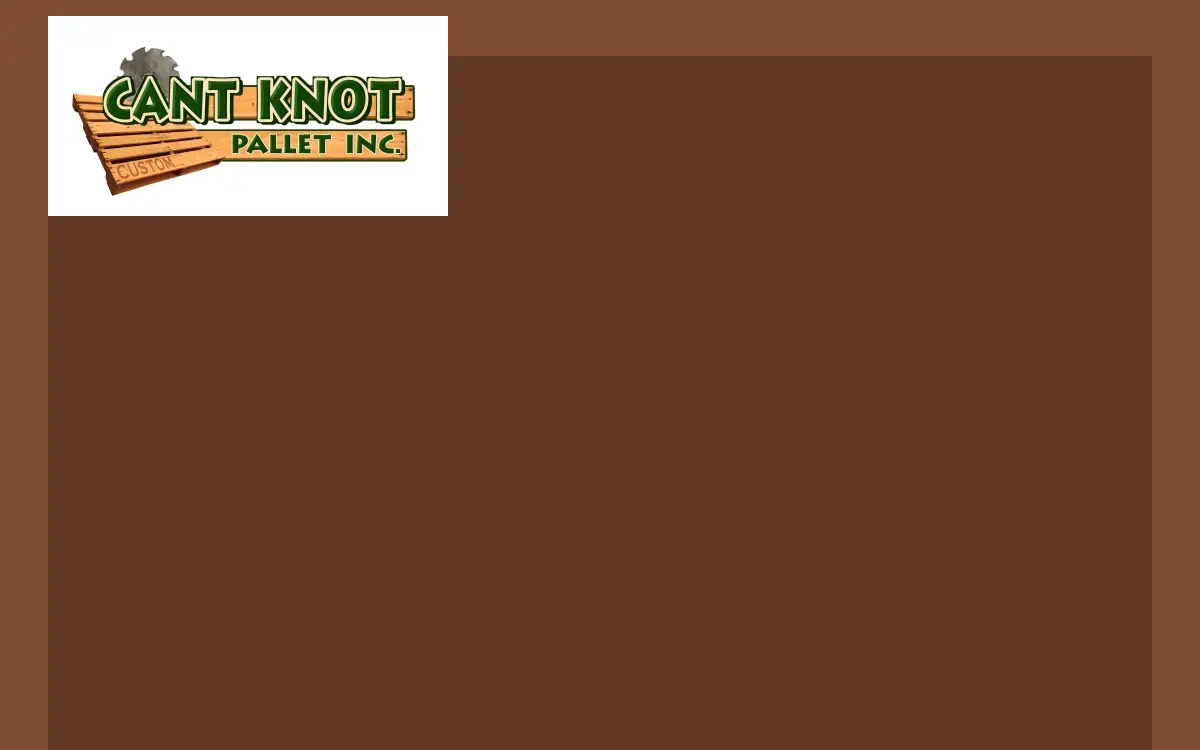 Homepage of Cant Knot Pallet INC