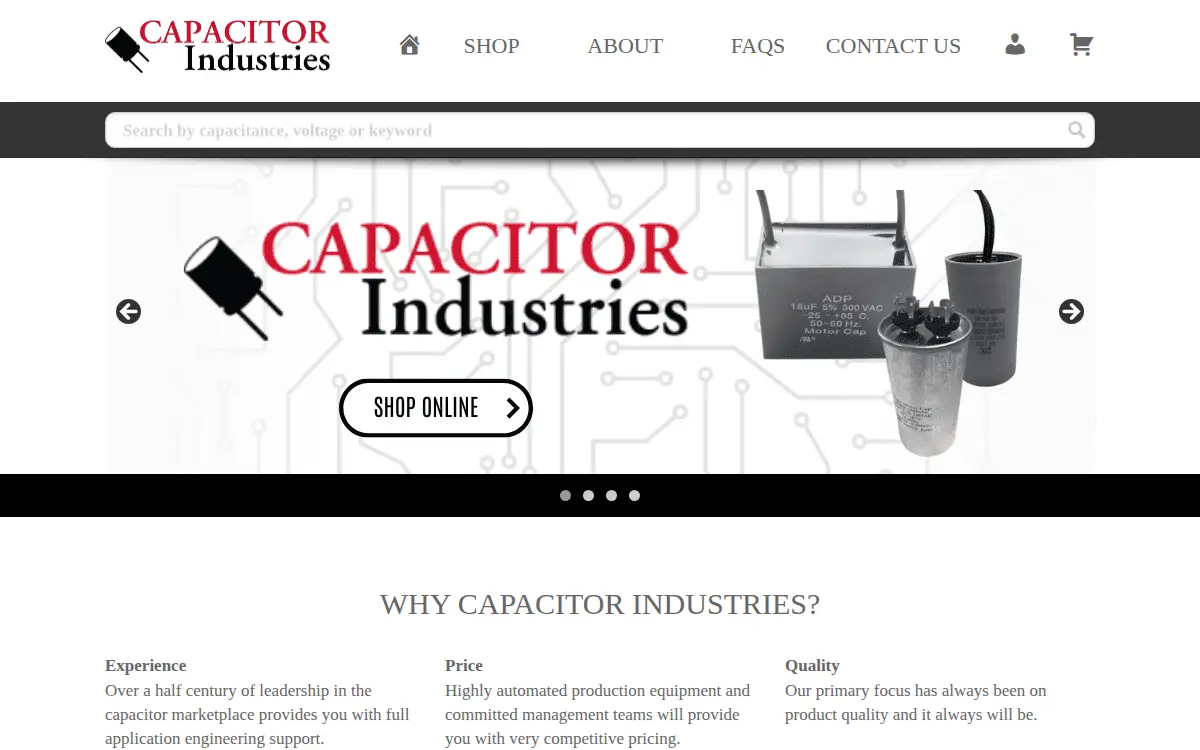 Homepage of Chicago Condenser Corp., INC.