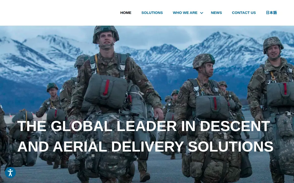 Homepage of Capewell Aerial Systems LLC