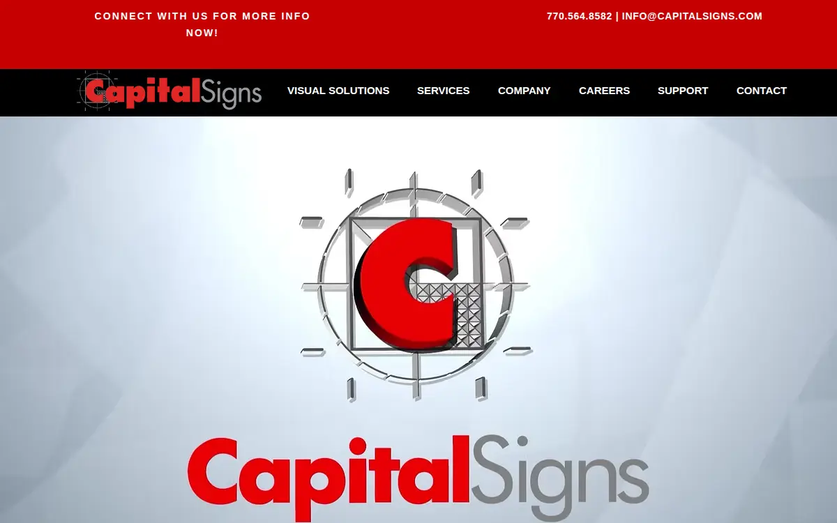 Homepage of Capital Signs, INC
