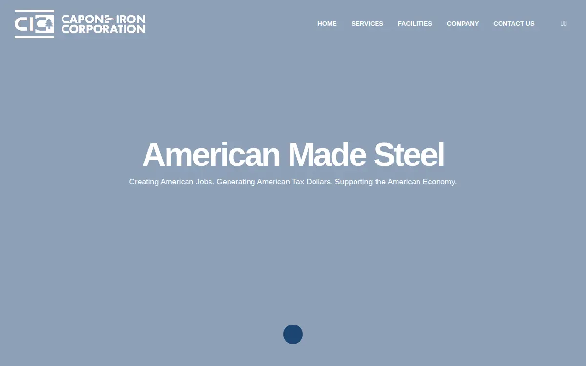 Homepage of Capone Iron Corporation