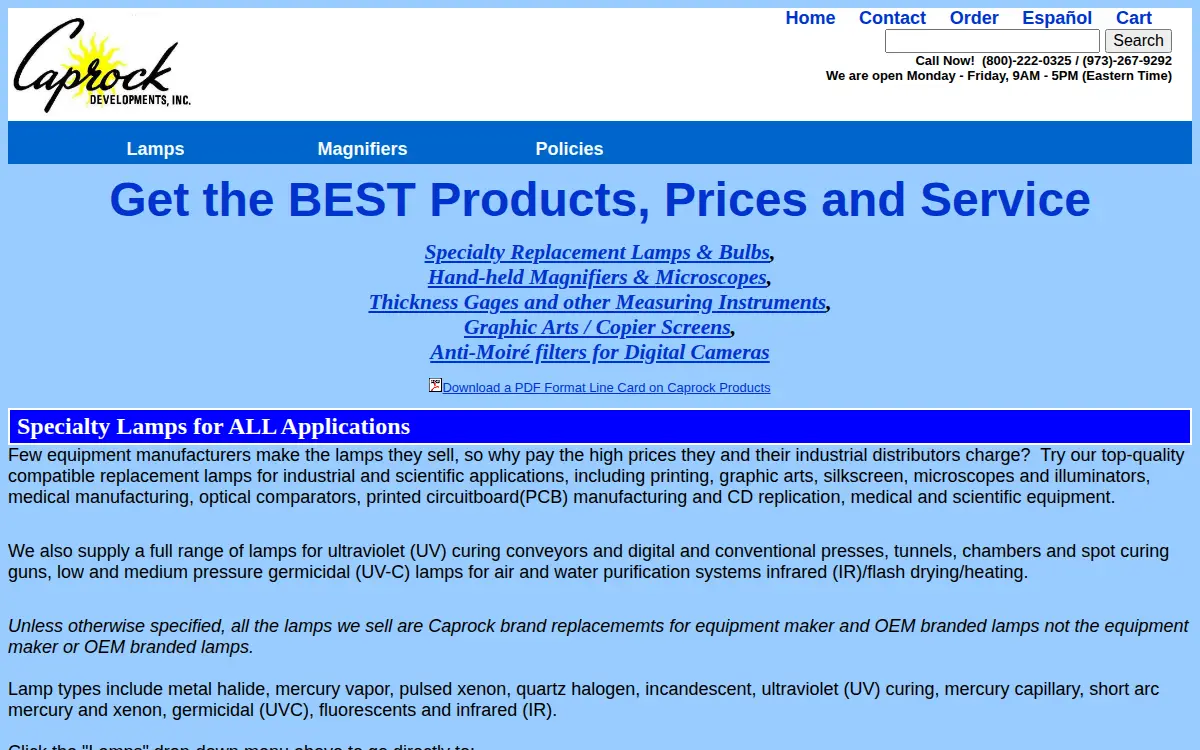 Homepage of Caprock Developments INC