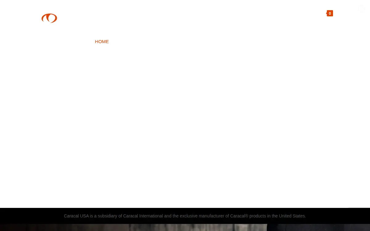 Homepage of Caracal Usa, LLC
