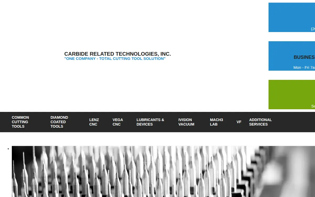 Homepage of Carbide Related Technologies, INC.