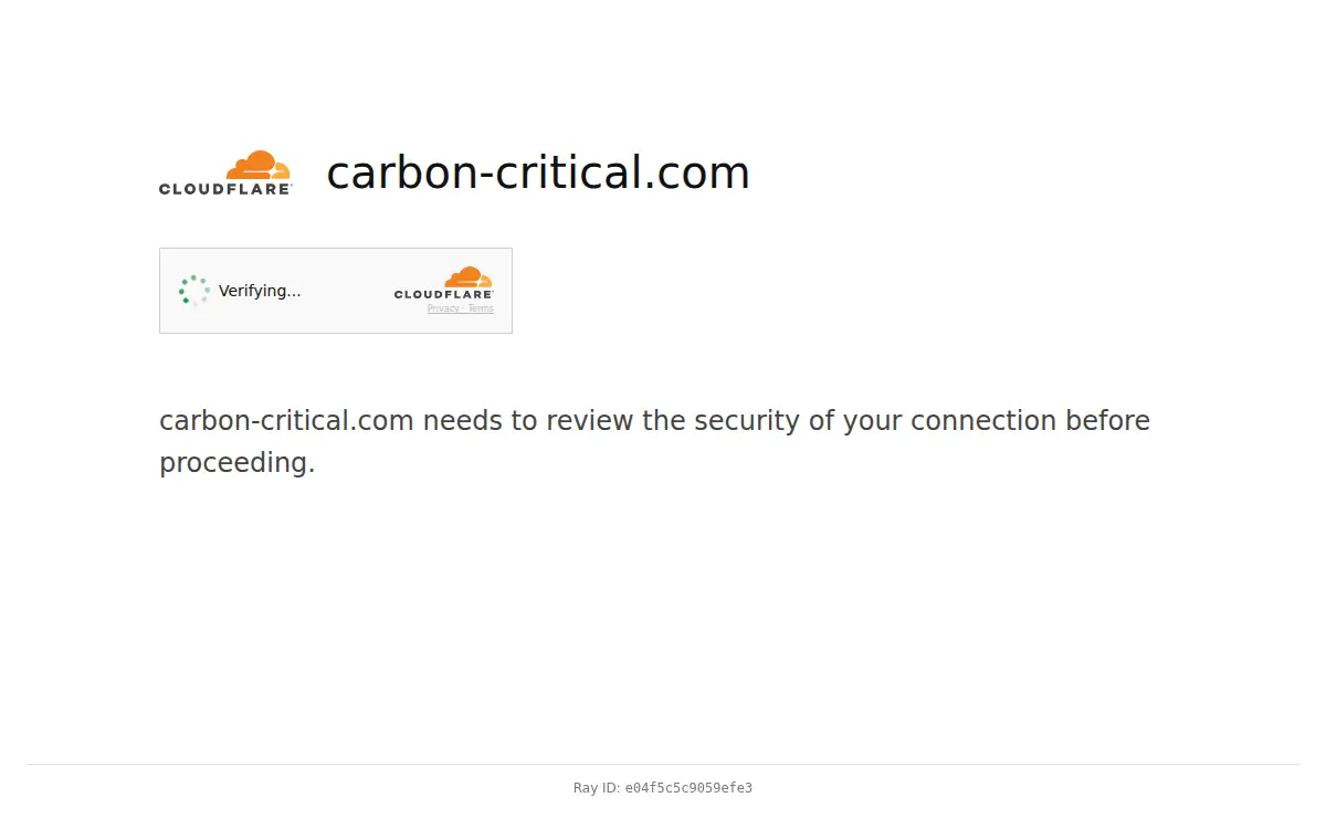 Homepage of Carbon Critical INC.