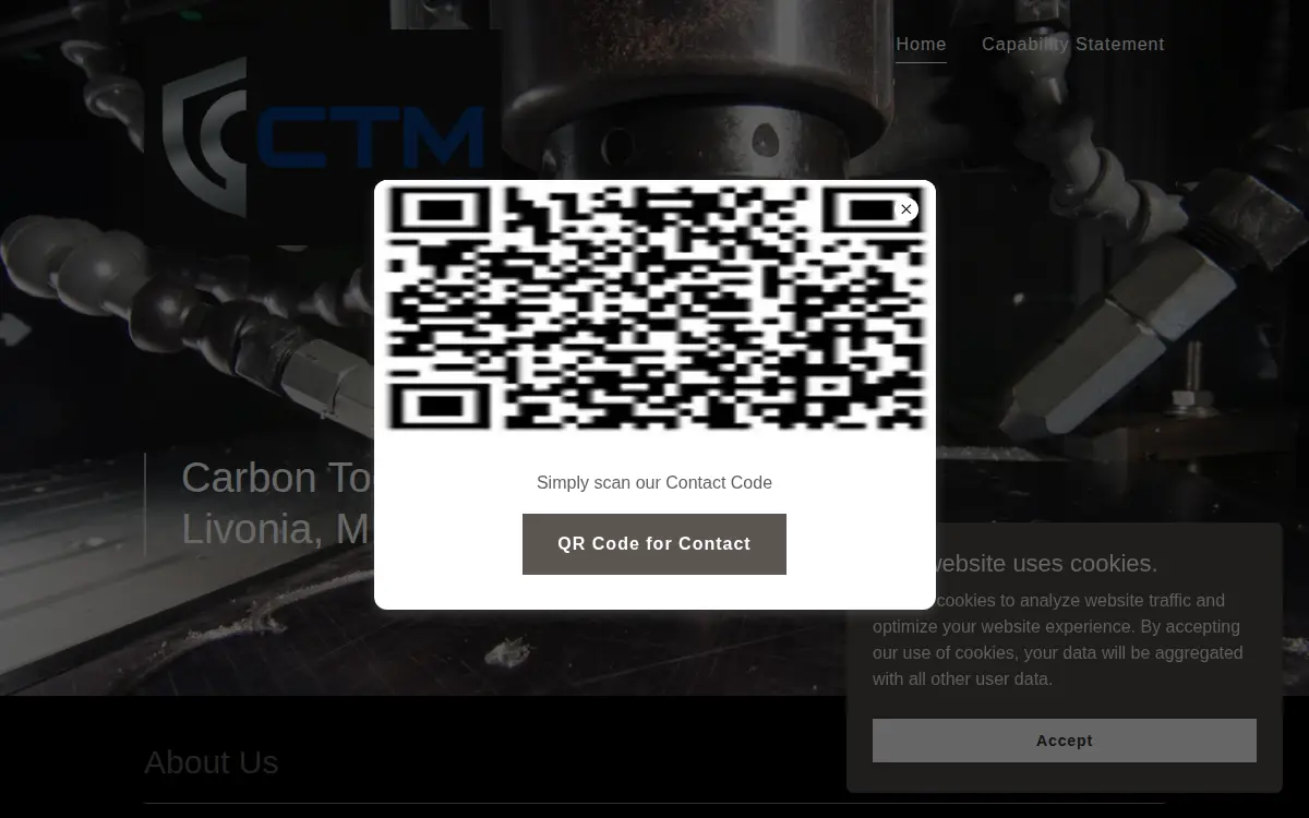 Homepage of Carbon Tool & Manufacturing, INC.