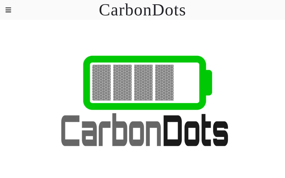 Homepage of Carbondots LLC
