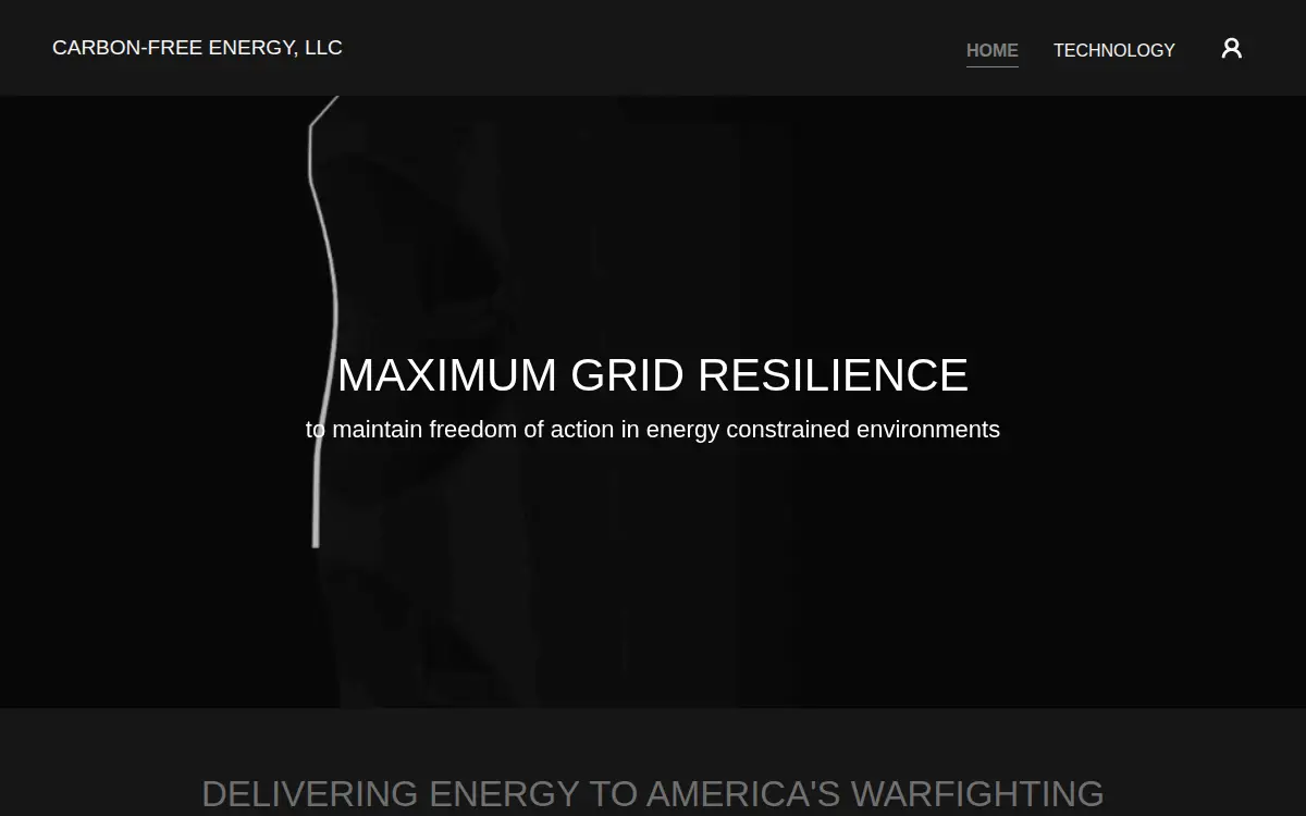 Homepage of Carbon-free Energy, L.l.c