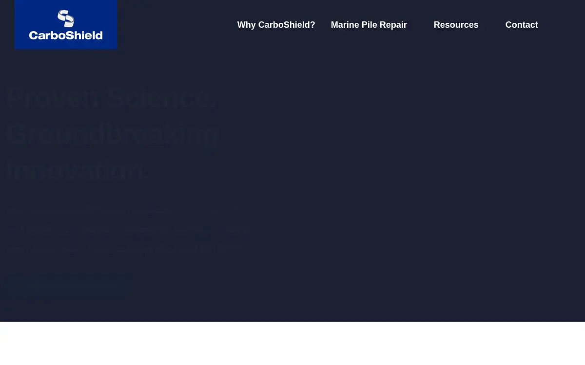 Homepage of Carboshield, INC
