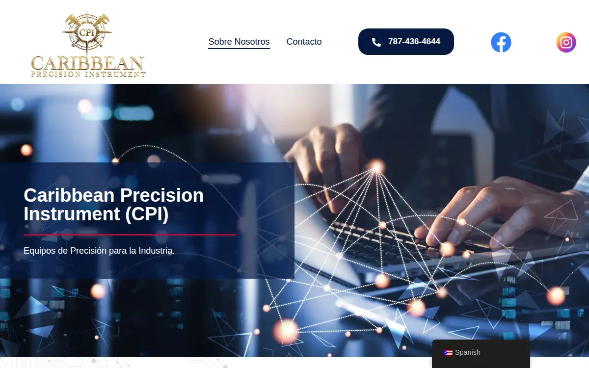 Homepage of Caribbean Precision Instrument LLC