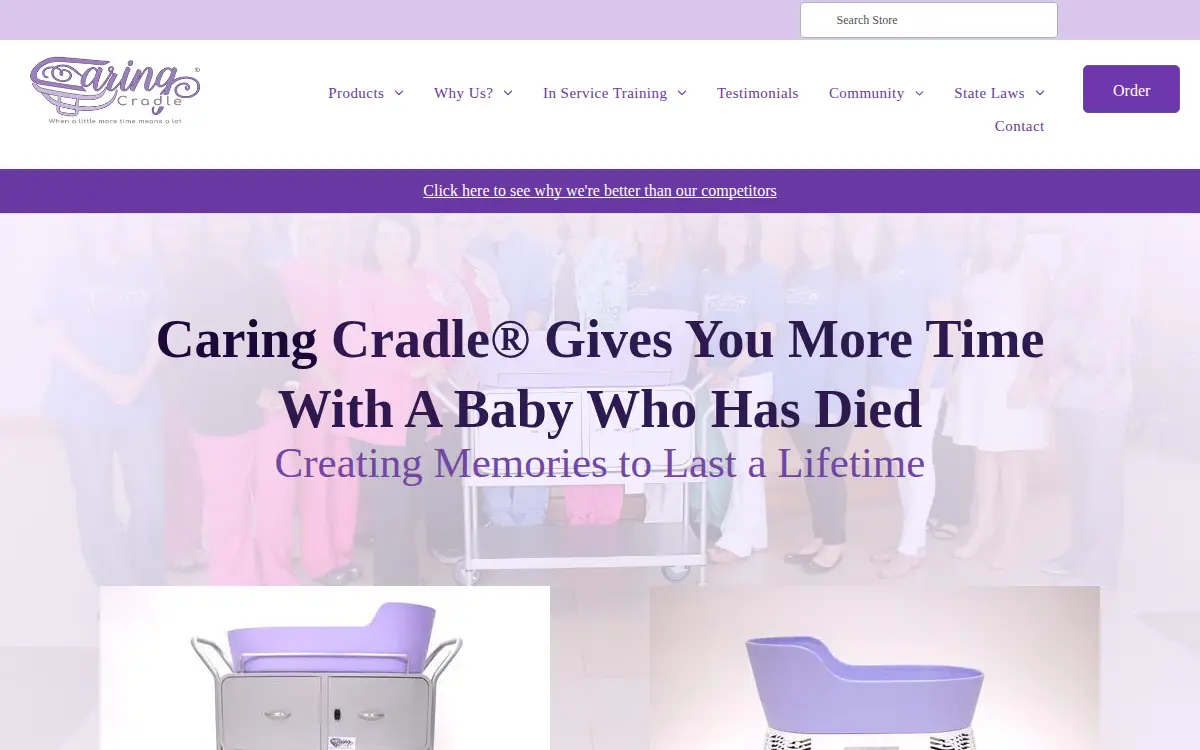 Homepage of Comfort Innovations LLC