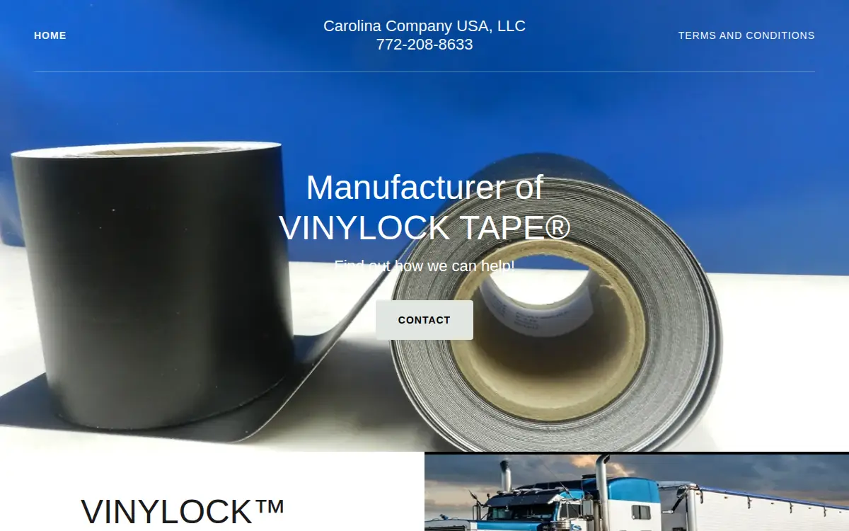 Homepage of Carolina Company USA LLC