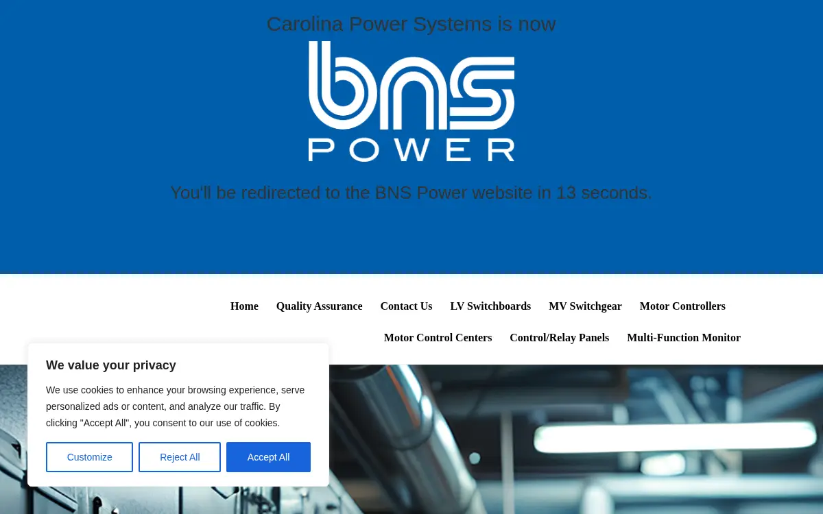 Homepage of Carolina Power Systems of Sumter INC