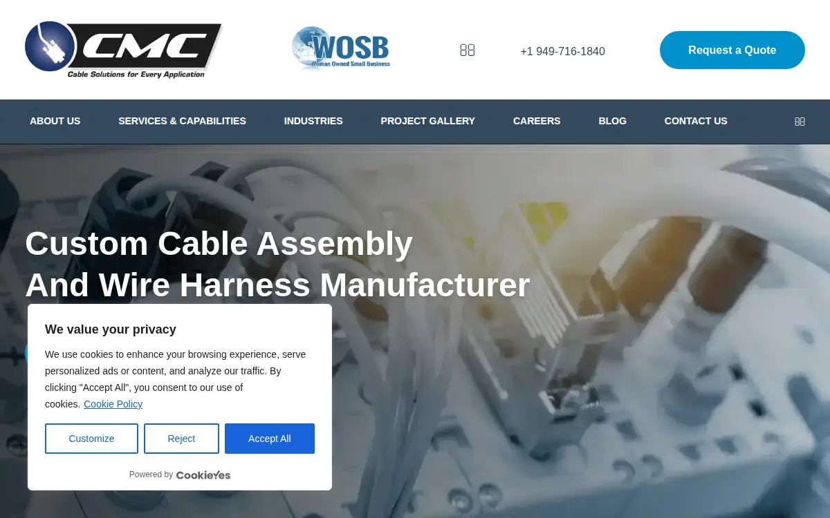 Homepage of Carr Manufacturing Company, INC.