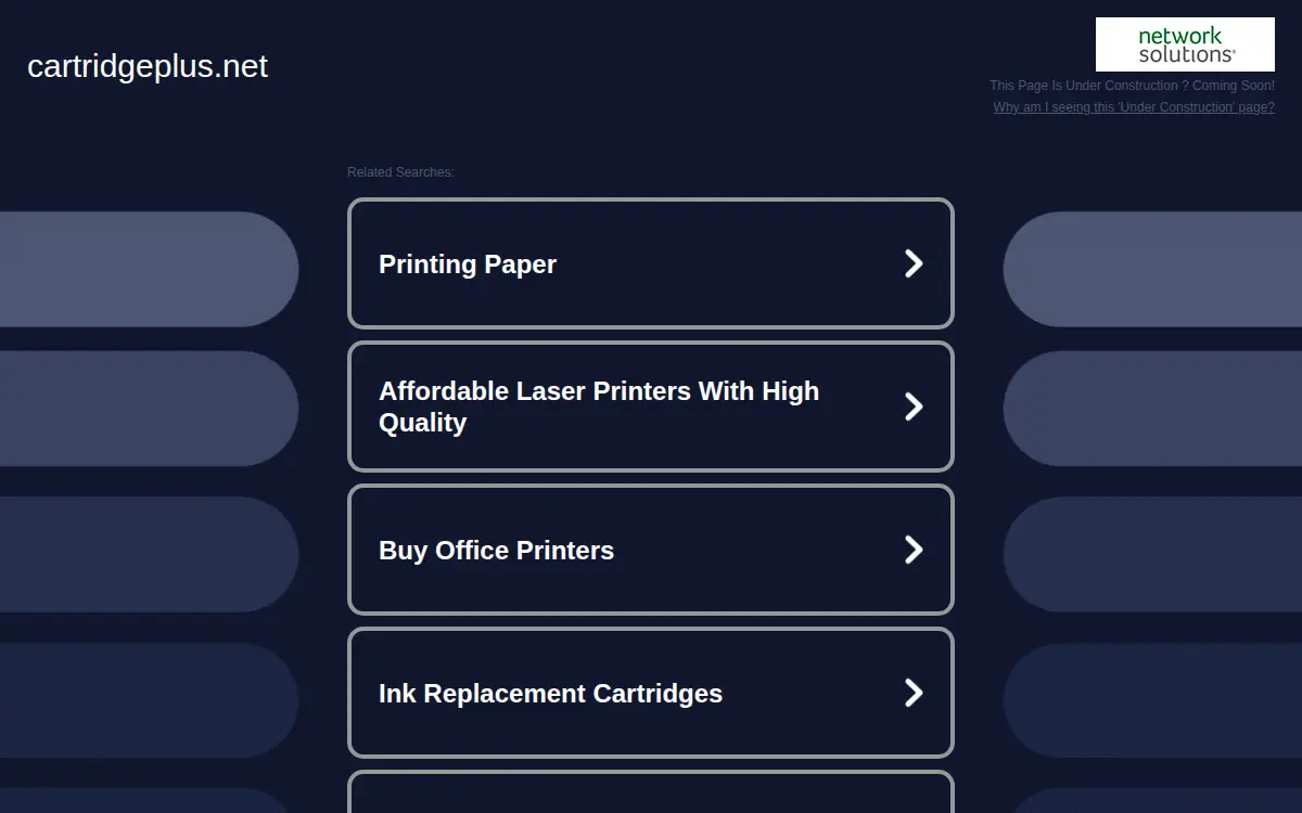 Homepage of Cartridge Plus, INC.