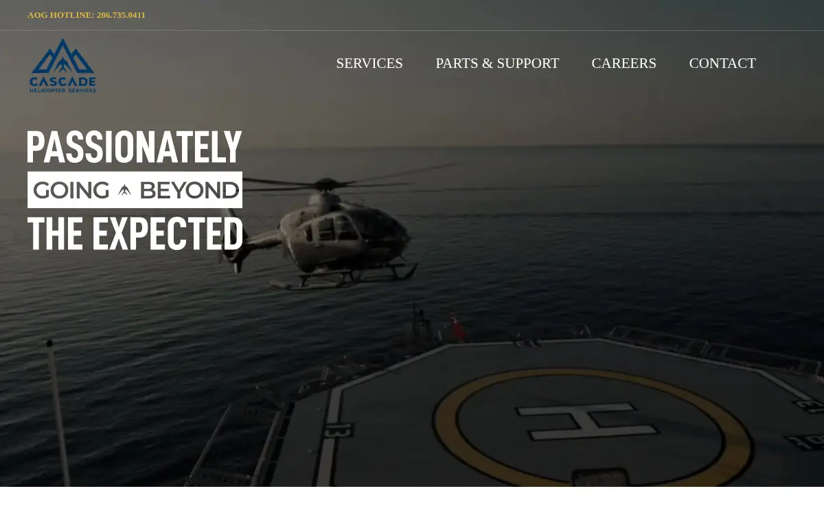 Homepage of Cascade Airframe Repair, INC.