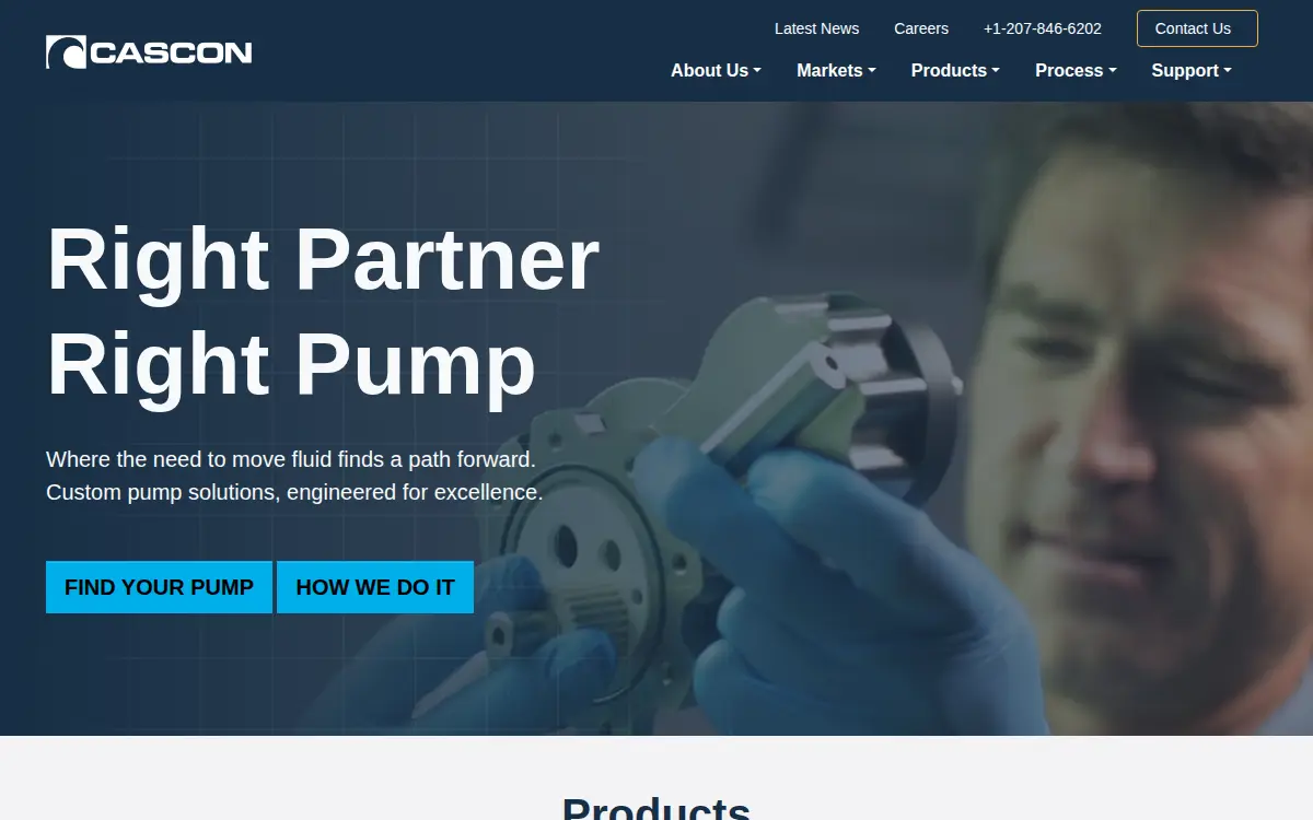 Homepage of Cascon INC