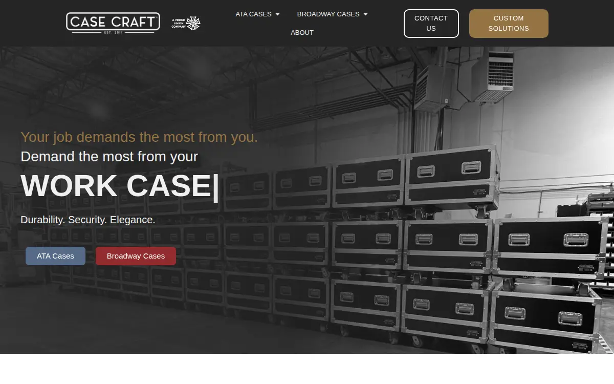 Homepage of Case Craft LLC