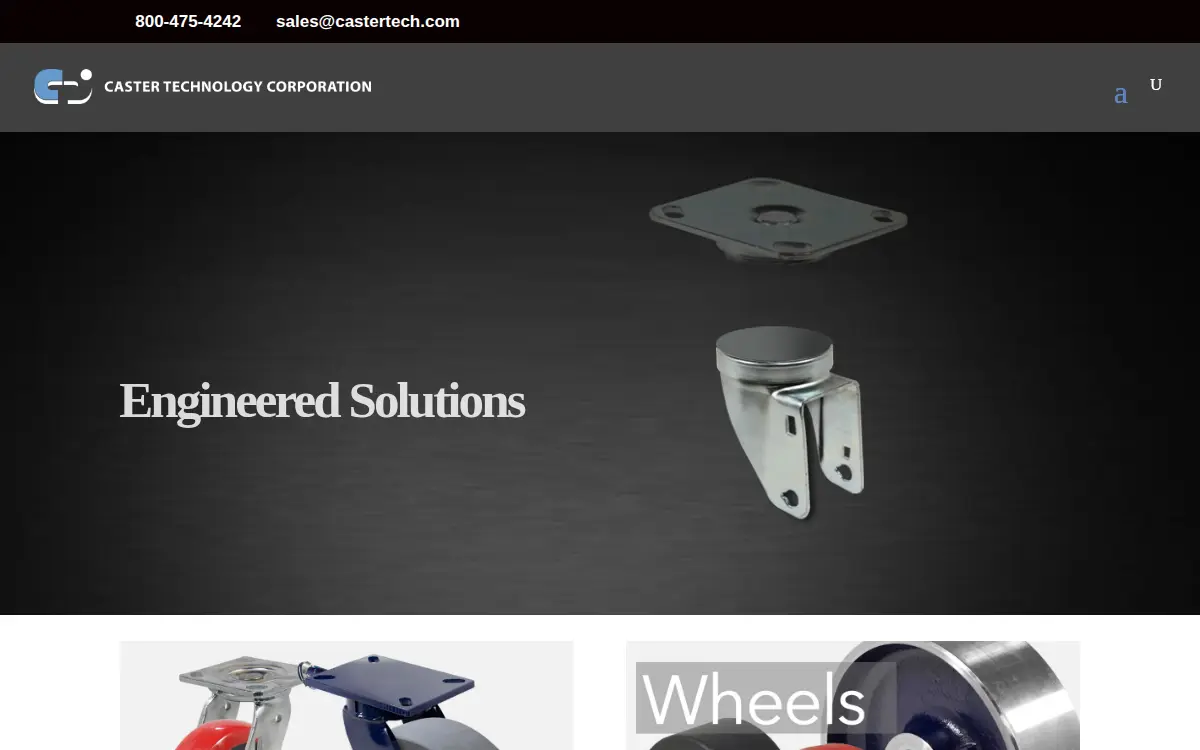 Homepage of Caster Technology Corporation