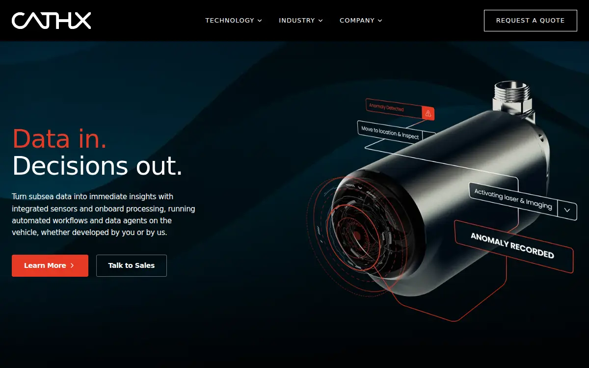 Homepage of Cathx Corporation