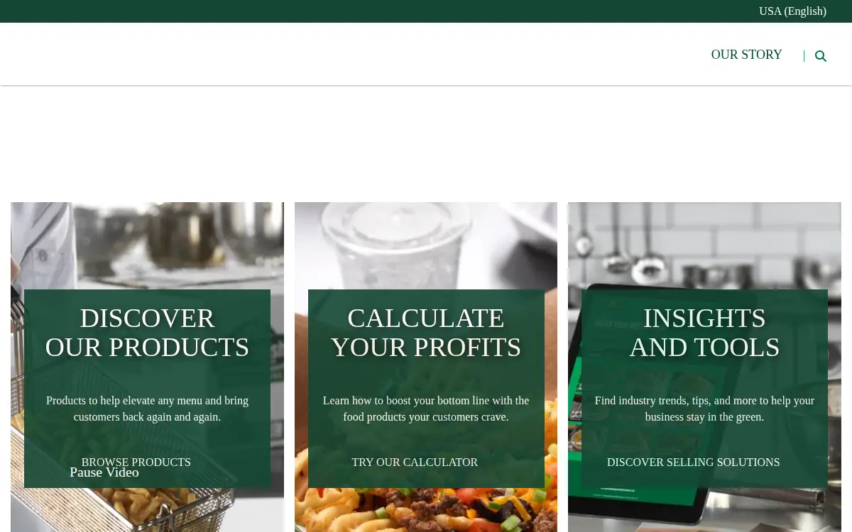 Homepage of Cavendish Farms, INC
