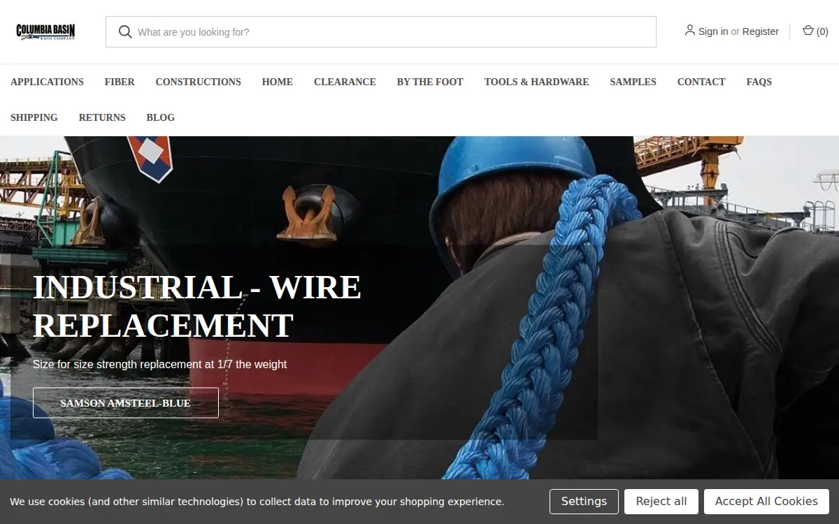 Homepage of Columbia Basin Knot Co, Limited Liability CO
