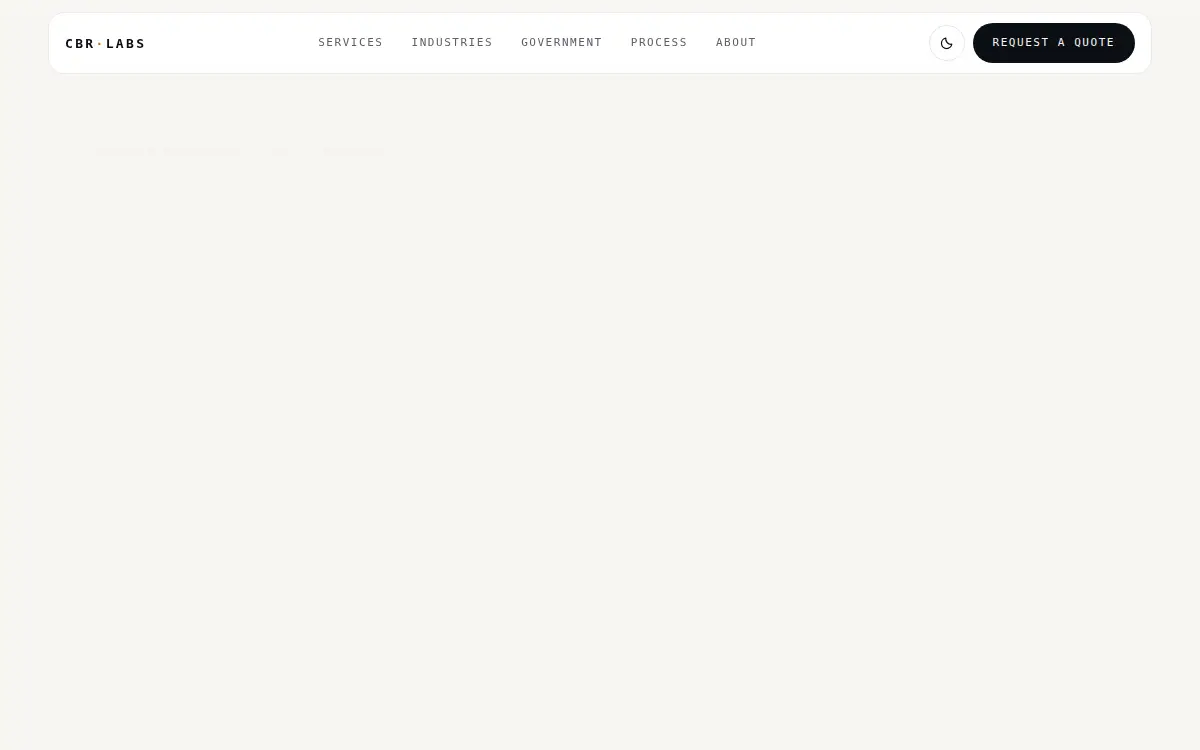 Homepage of Cbr Labs LLC