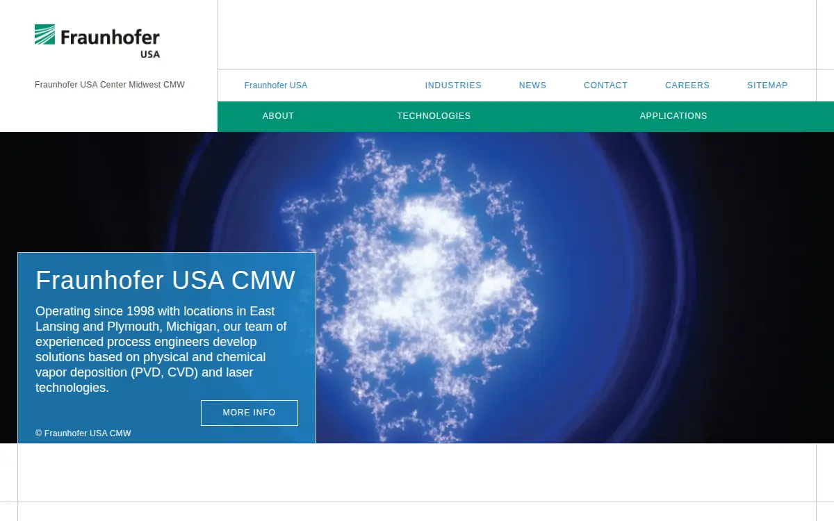 Homepage of Fraunhofer Usa, INC.