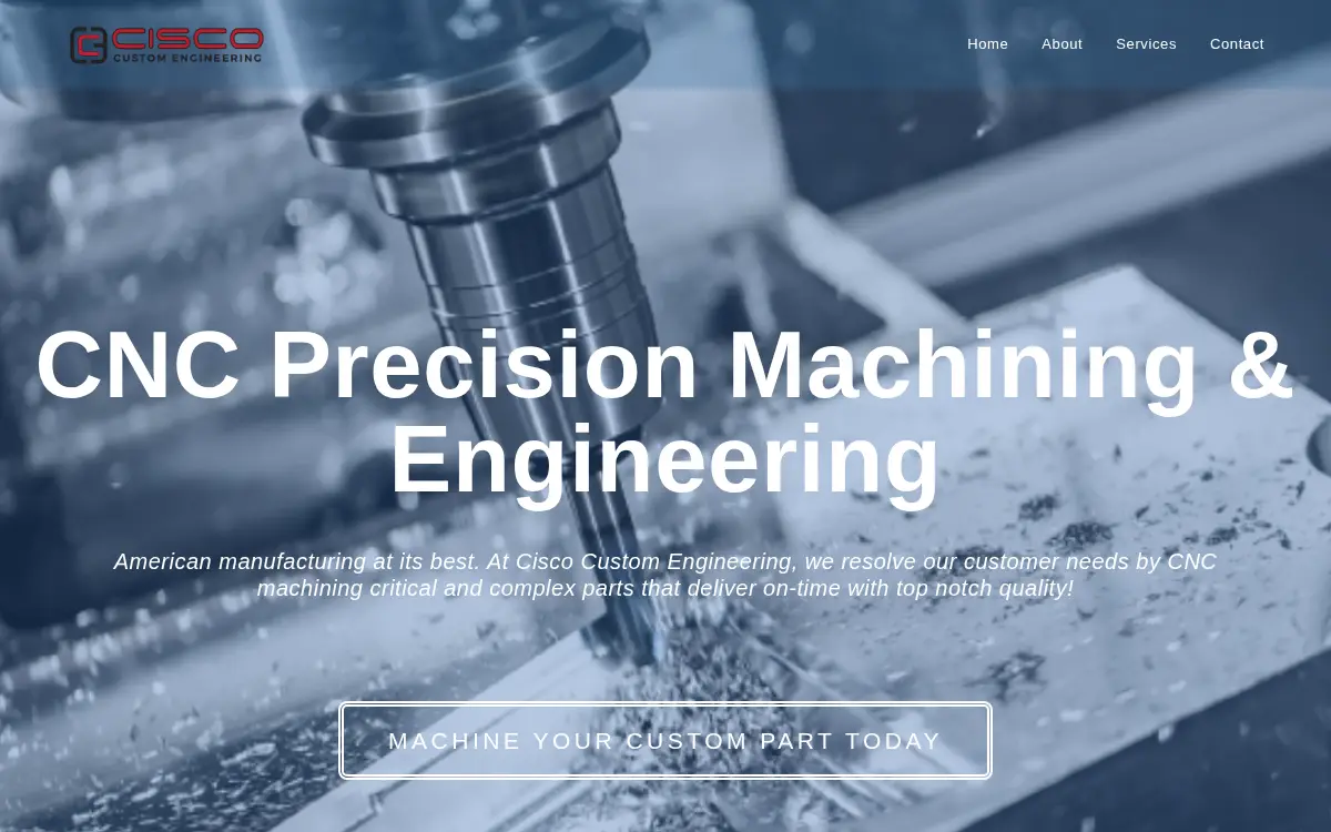 Homepage of Cisco Custom Engineering LLC