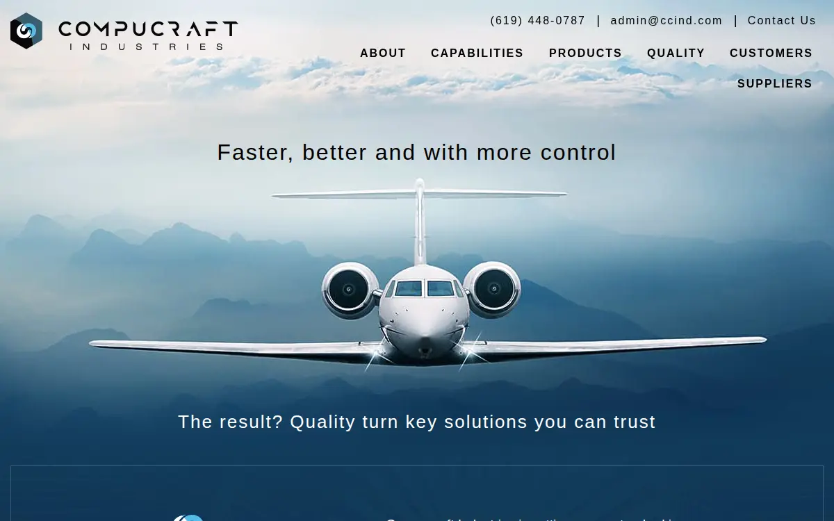 Homepage of Compucraft Industries, INC