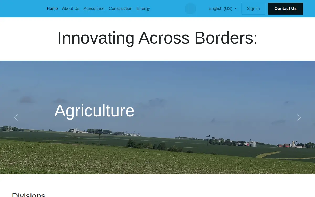 Homepage of Cck International Group, LLC