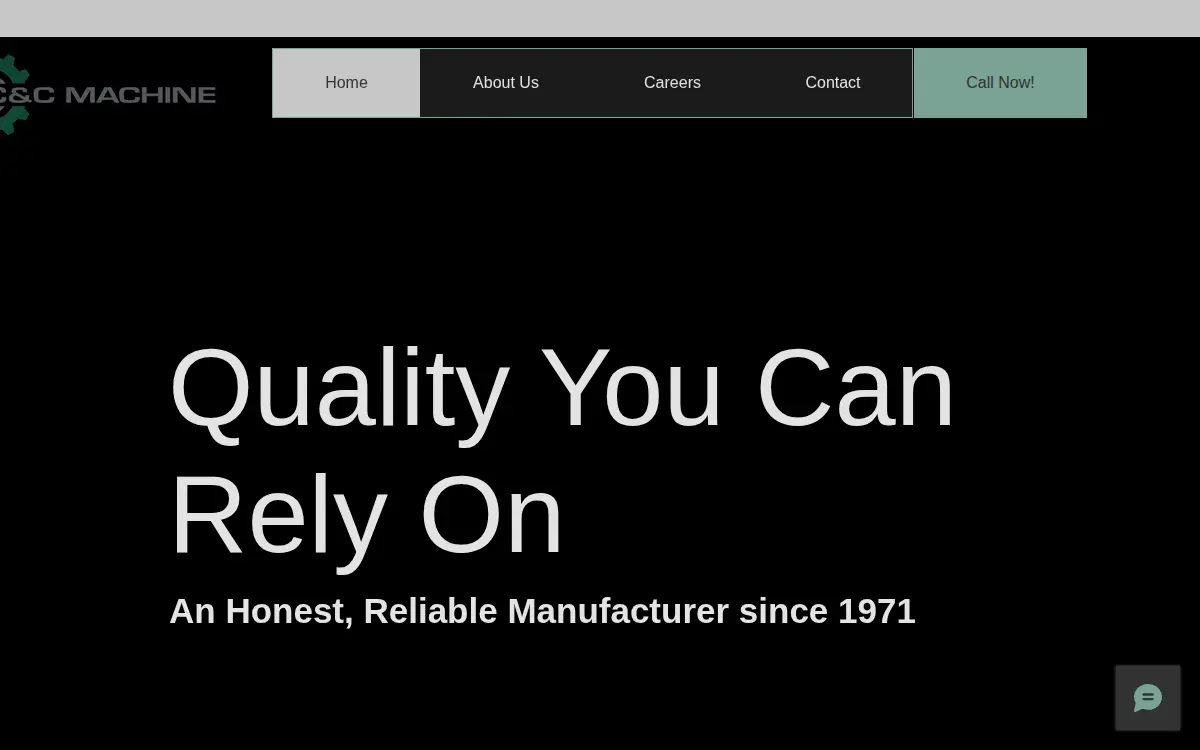 Homepage of C & C Machine INC.