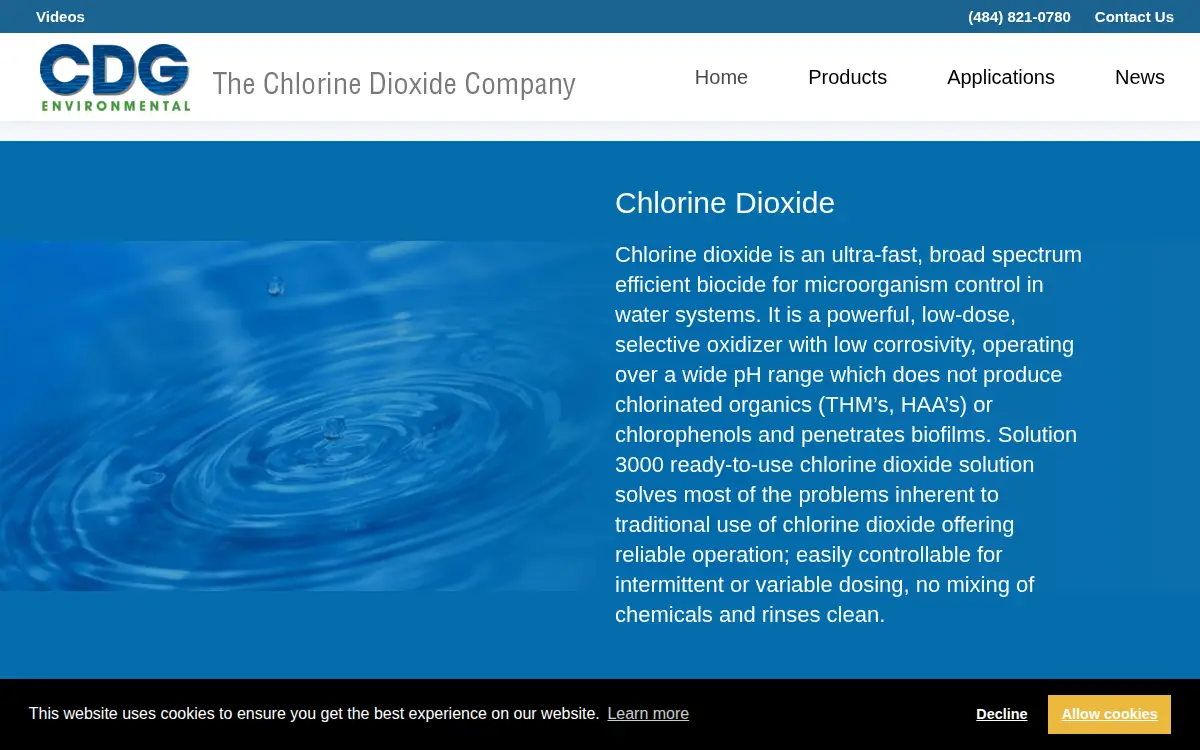 Homepage of Cdg Environmental, LLC