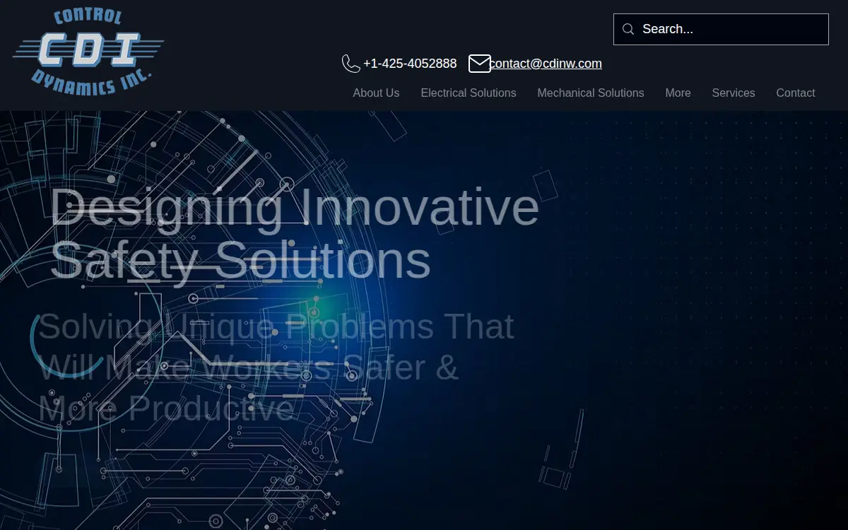 Homepage of Control Dynamics INC.