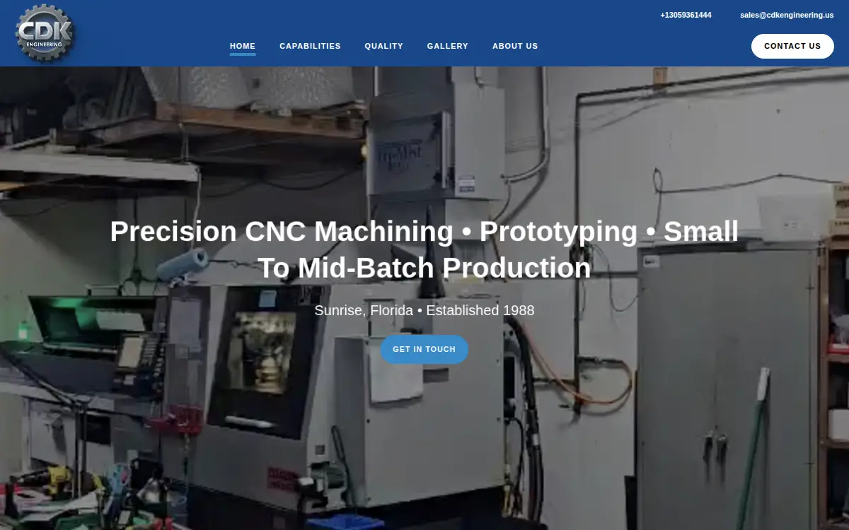 Homepage of Cdk Engineering, LLC