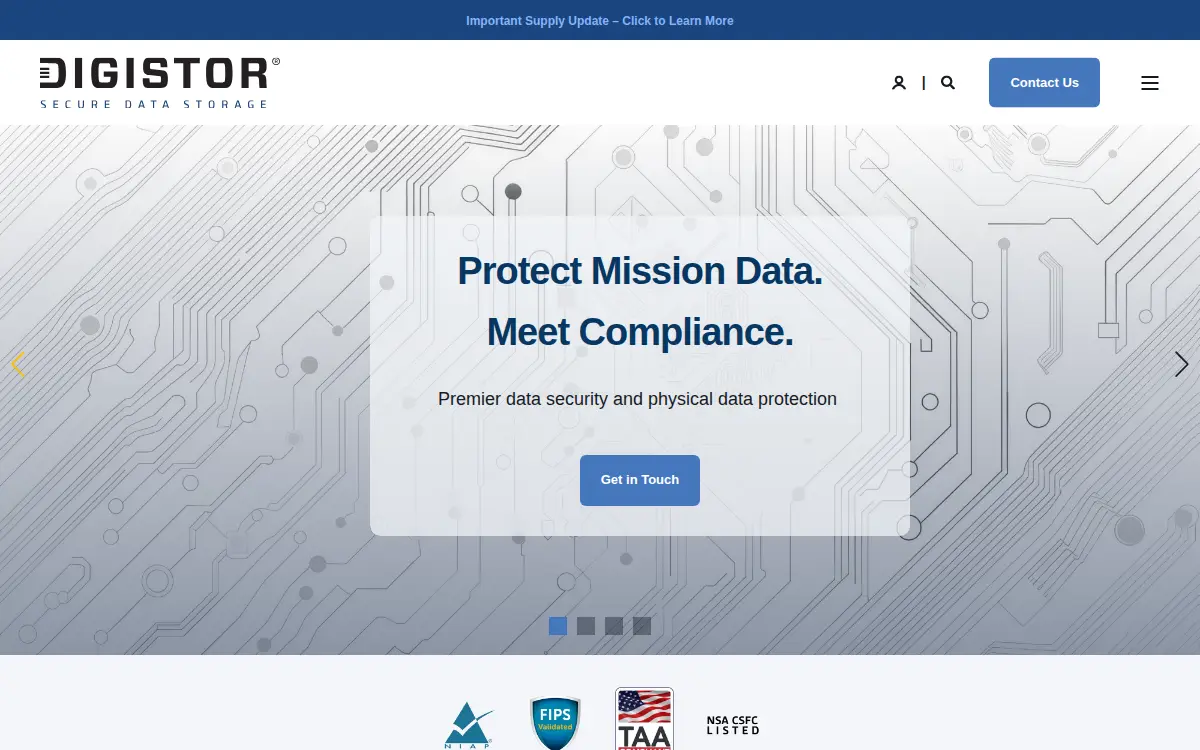 Homepage of Cru Data Security Group LLC