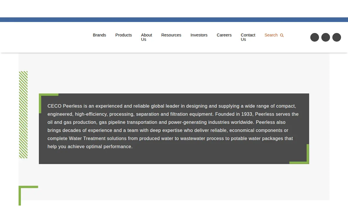 Homepage of Peerless Mfg CO