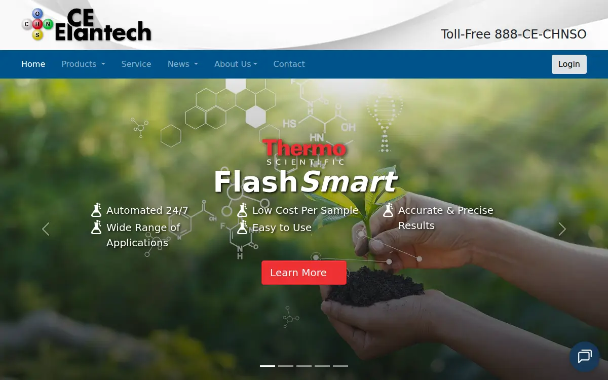 Homepage of C E Elantech INC
