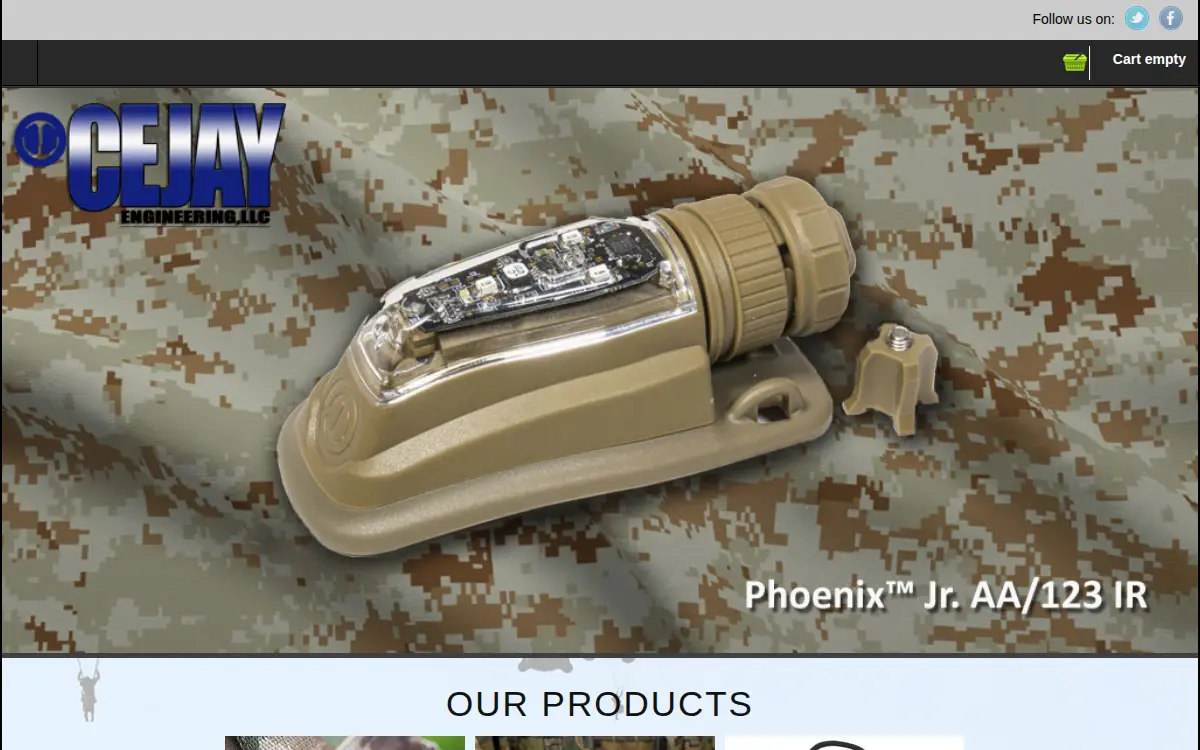 Homepage of Cejay Engineering, LLC