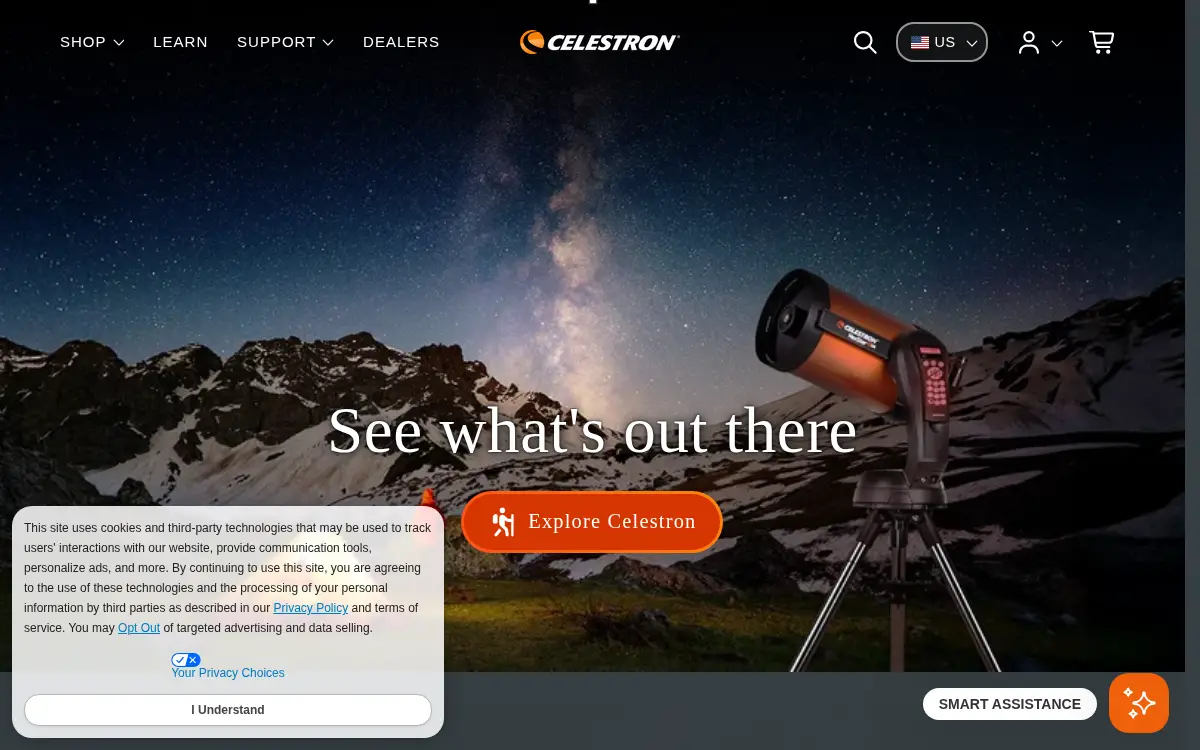 Homepage of Celestron Acquisition, LLC